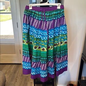 Colorful Patterned Women's Skirt
